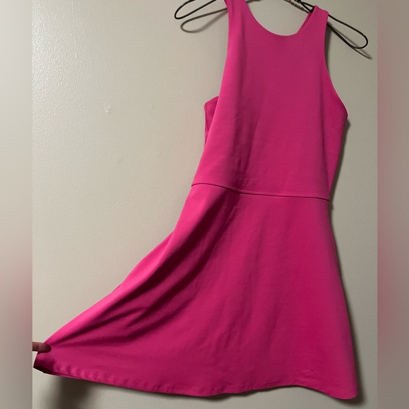Athleta Conscious Fit and Flare Racerback Active Dress Pink Medium - Picture 4 of 13